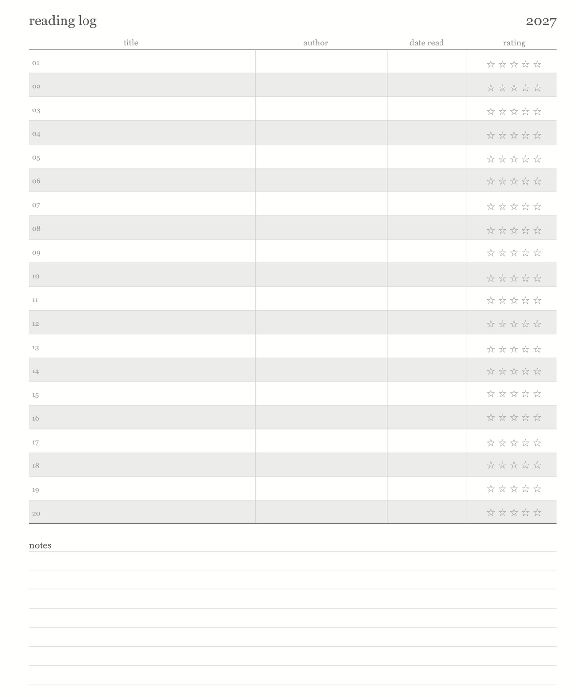 Core Planner 2027 - Night in Rio