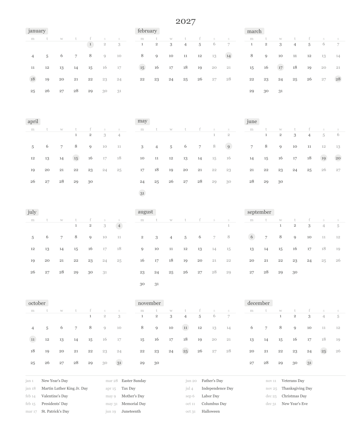 Core Planner 2027 - Pink Peony